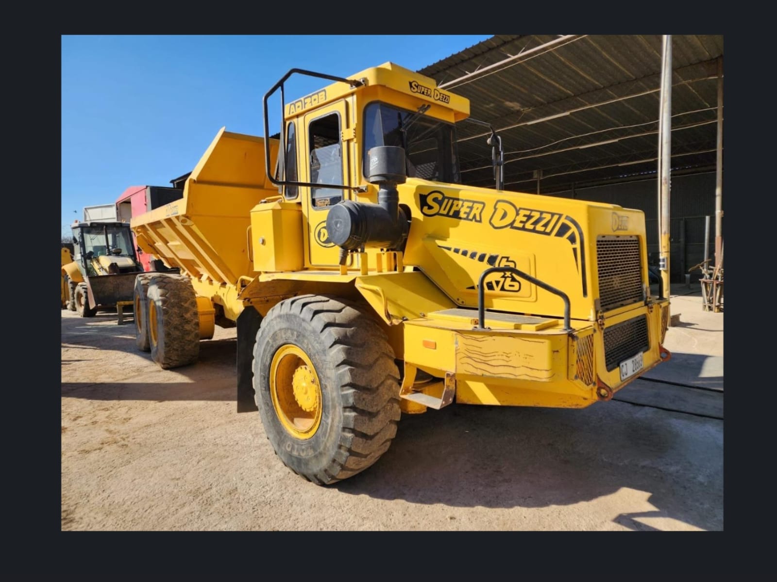 Super Dezzi ADT20B articulated dump truck in the yard