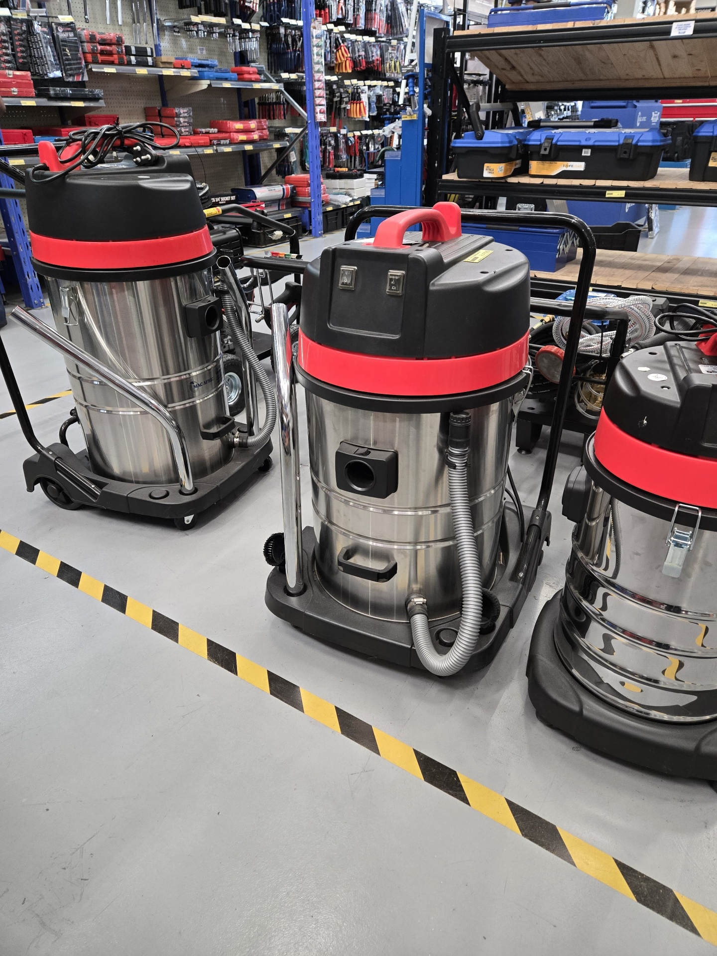 Range of stainless steel industrial vacuums