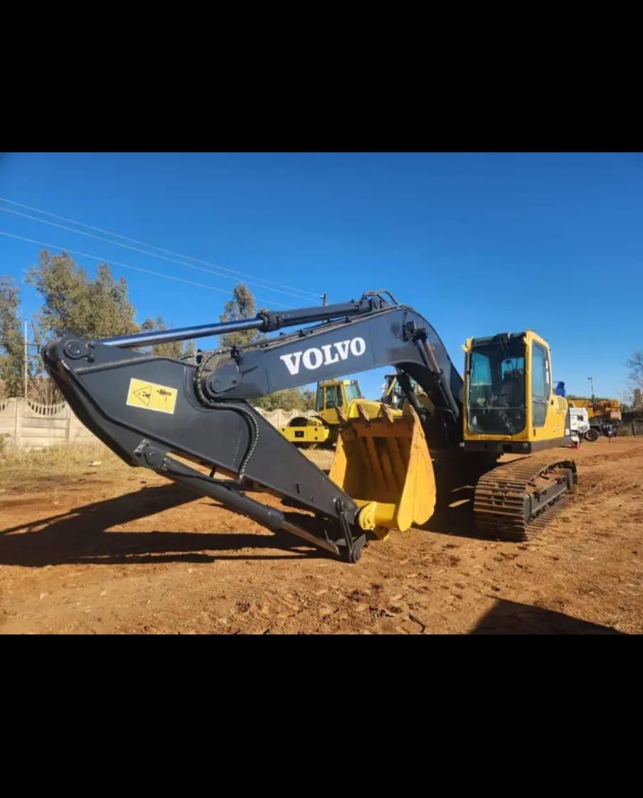 Volvo EC210BLC excavator with boom and bucket extended